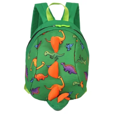 

5 Colors Leash Child Toddler Anti-lost Dinosaur School Bag Kindergarten Shoulders bags Kids cartoon Backpacks, 5 colors or customized