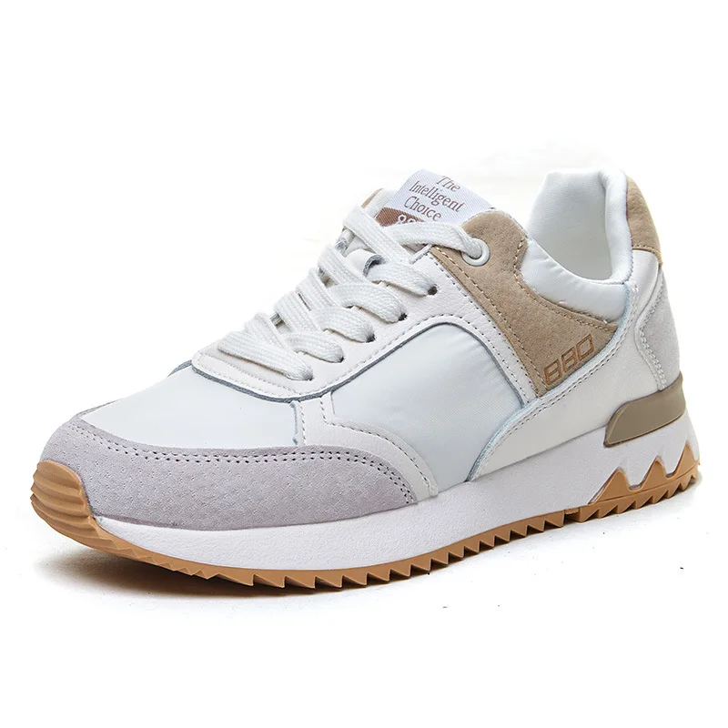 

Dropshipping shoes 2022 hot selling women's casual shoes chunky walking shoes for women leather sneakers, Beige1, beige2, blue1, blue2