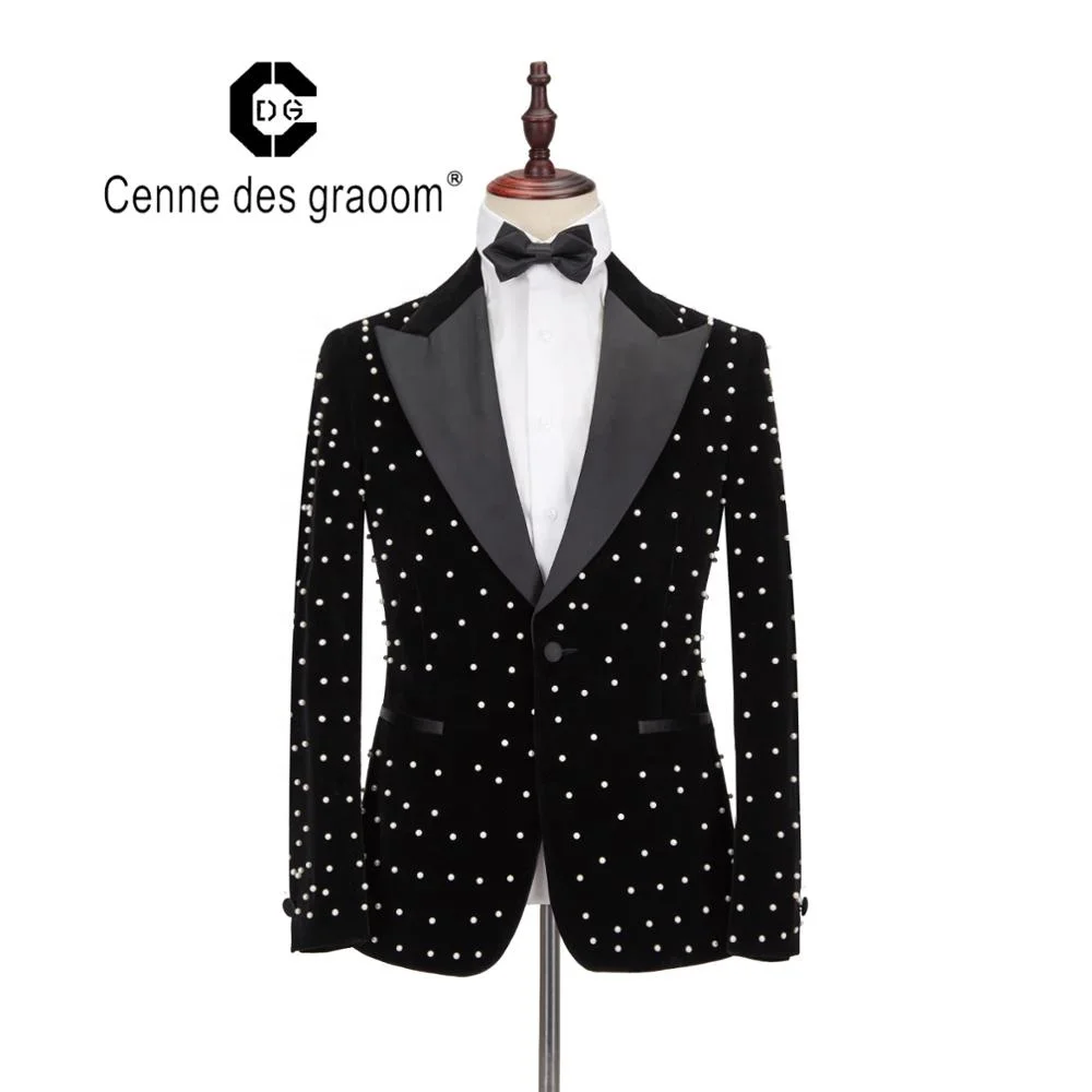 

Top quality man formal suit coat slim fit man black wedding suit set
