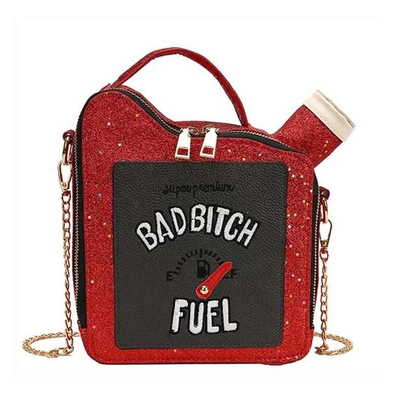 

New arrivals bling 2020 women bags bad bitch fuel purse kettle shape purses and handbags