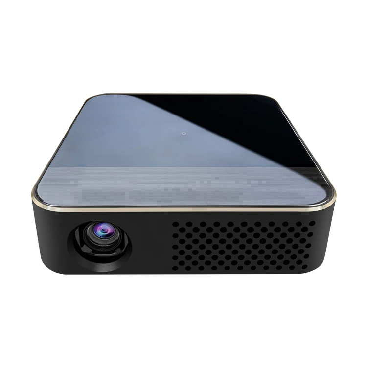 

D013D Portable Mini Projector 150 ANSI Lumen RK3328 8000 MAH Manual Mali-450MP2 For Home, Black