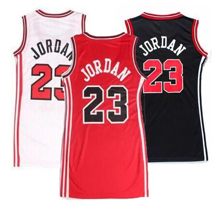 

Dropshipping Cheap High Quality Stitched Quick Dry Fashion Basketball Jersey Dresses for Women, As picture shown