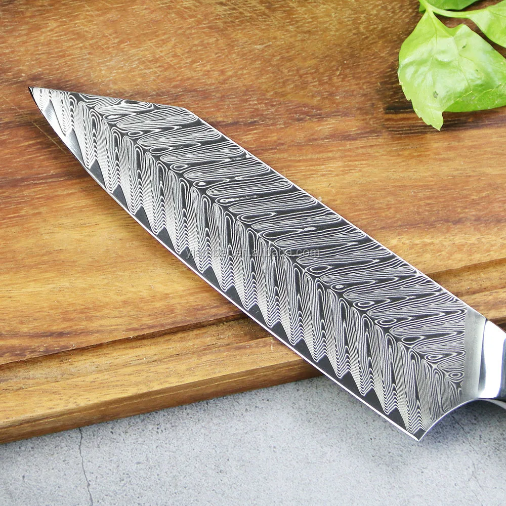 Japanese Bunka Kitchen Cleaver Knife New Material Multi-layers Damascus ...