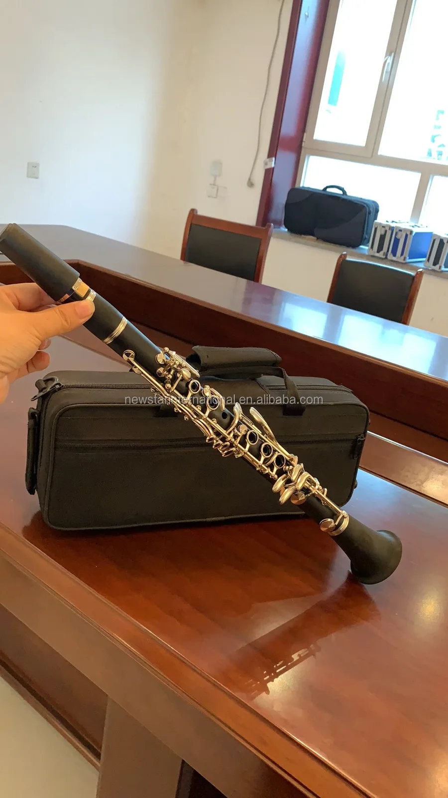 bater e flat bb ebonite rubber black hcl 106e with case mouth