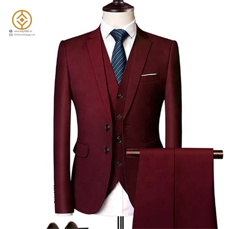 

2021 Men's fashion official business suit three-piece two-button suit suit New high-end wholesale for autumn and winter