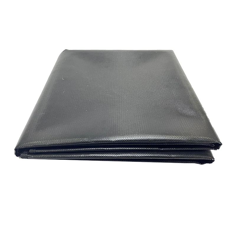 

70% Discuont In Stock 48" Single Layer Square Black Fireproof mat Fire Pit Mat for Wood Deck Grass