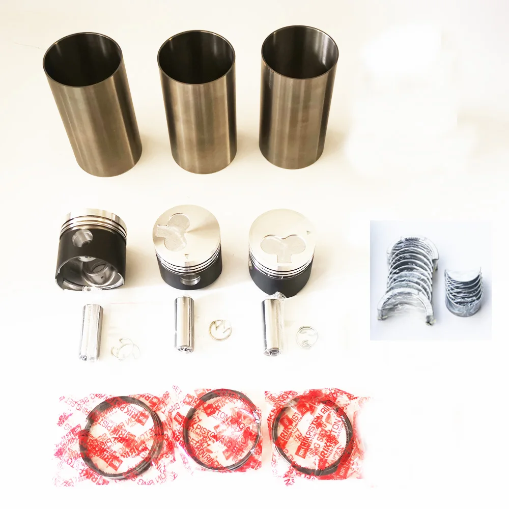 

For MITSUBISHI CAT excavator K3E cylinder block rebuild overhaul kit piston liner gasket bearing water pump