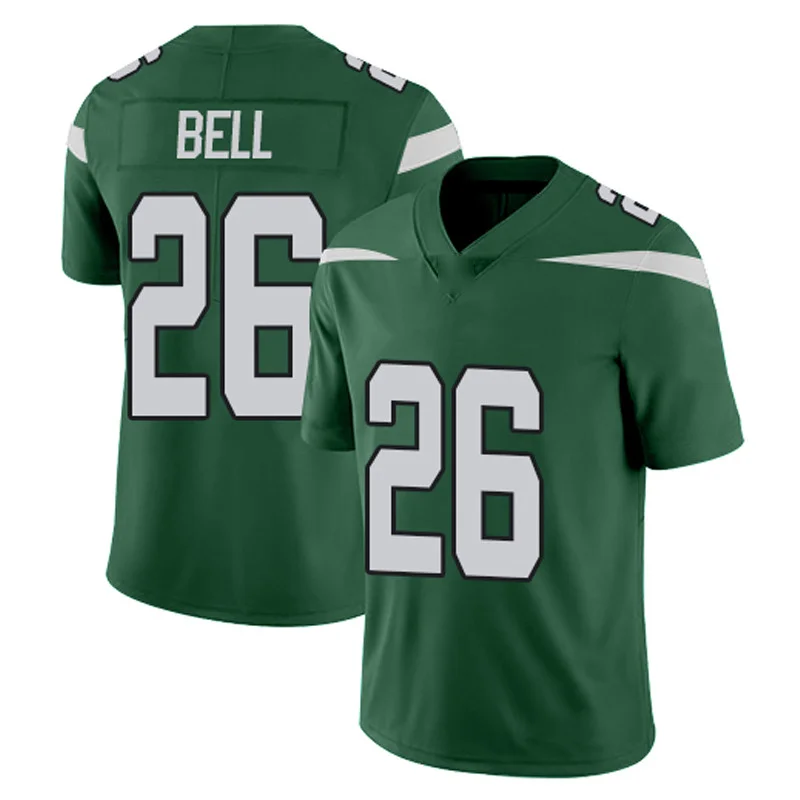 

New Style Wholesale China New York Stitched American Football Jerseys Customize Jet Team 26 Bell 33 Adams 12 Namath 14 Darnold, White, black, yellow, orange, blue, gray, red, purple