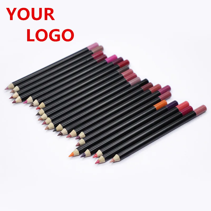 

21 Color Waterproof Cosmetics Kissproof Lip Liner Matte Lipliner Pencil Private Label Lipliner