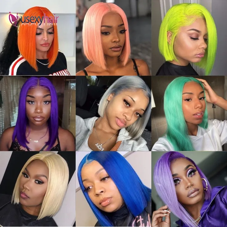 colored bob wigs