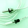 Customized Integrated Stainless Steel NPT Screw NTC Temperature Sensor 10K Ohm With Nut and 3.5mm Stereo Mono Audio Plug Socket