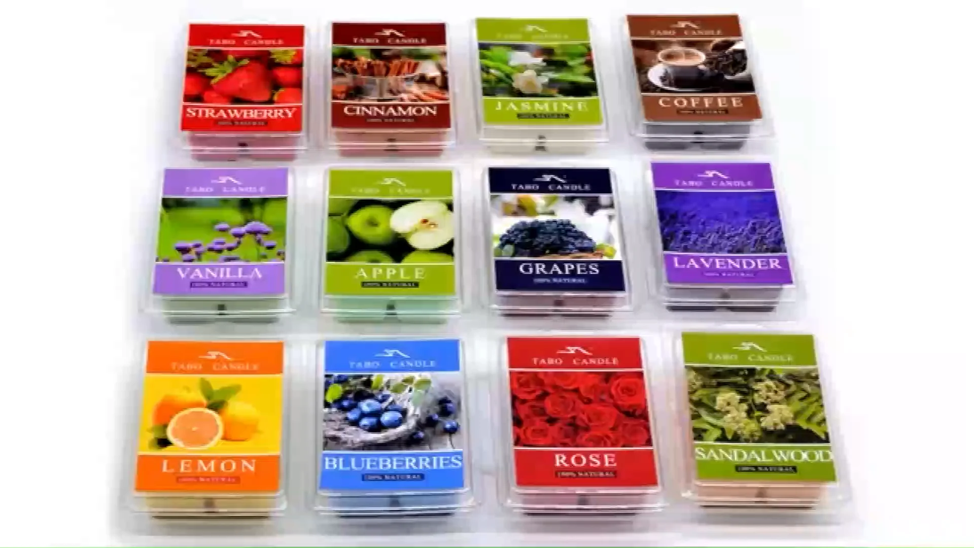 Home Aroma Blister Wax Tart Custom Heart Shaped Scented Wax Cubes