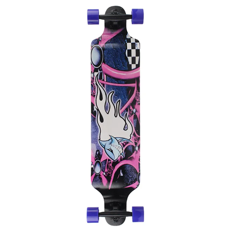 

Chinese Maple Skateboard Brush Street Long Board For Adult Girls Teens