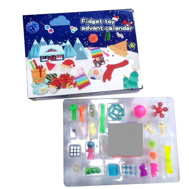 

FREE SHIPPING Hot Sell Blind box surprise dismantler joy decompression toys set Christmas fidget toy calendar