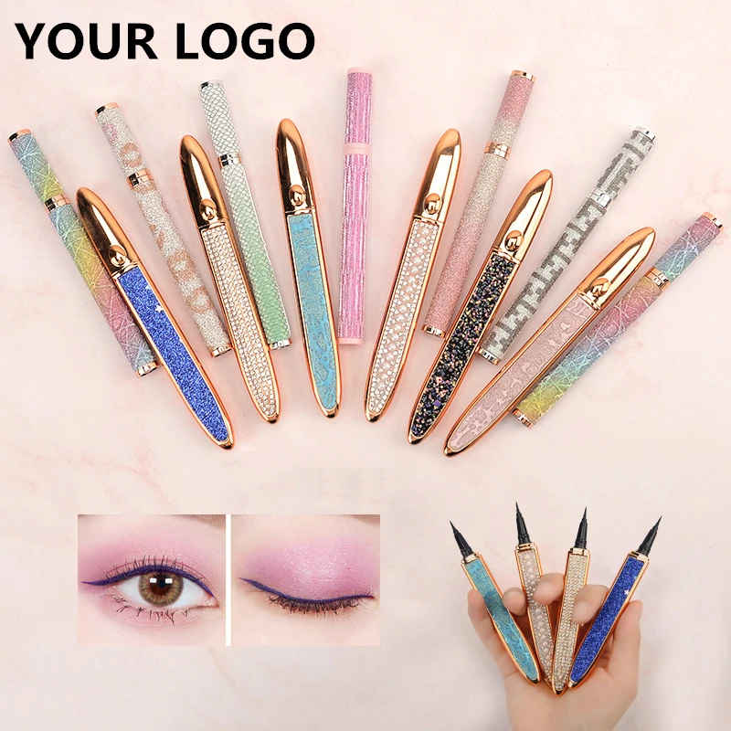 

Custom Logo Supplier wholesale Black Clear Waterproof Eyeliner Glue Pen Cosmetics Oem Colorful Adhesive Eyeliner, Multi-colored