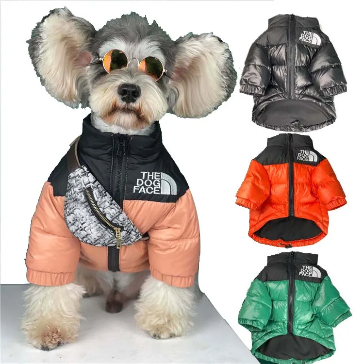 

2020 Fashion Warm Dog Pink Black Puffer Jackets Winte Pet Apparel Dog Clothes From China, Customized color