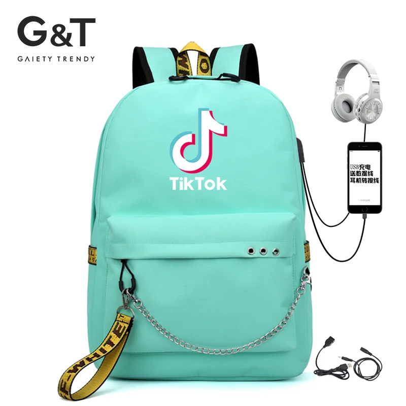 

G&T laptop compartment tiktok girls school bags backpack