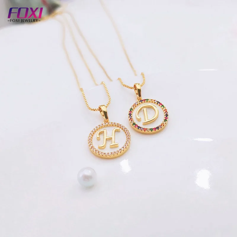 

Most popular initial pendant fashion gold plated artificial jewellery