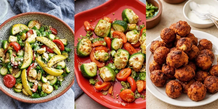 Colorful assortment of grilled vegetables with various spices