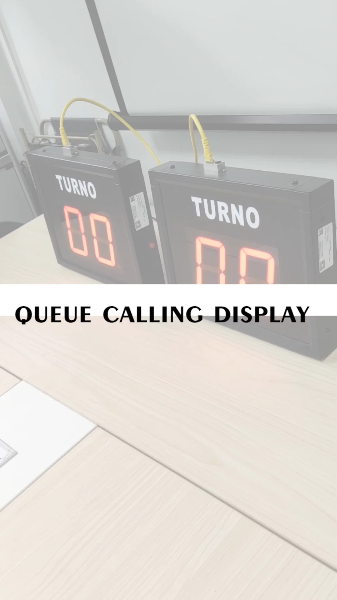2 Digits Queue Management System Wireless Remote Queue Number Display
