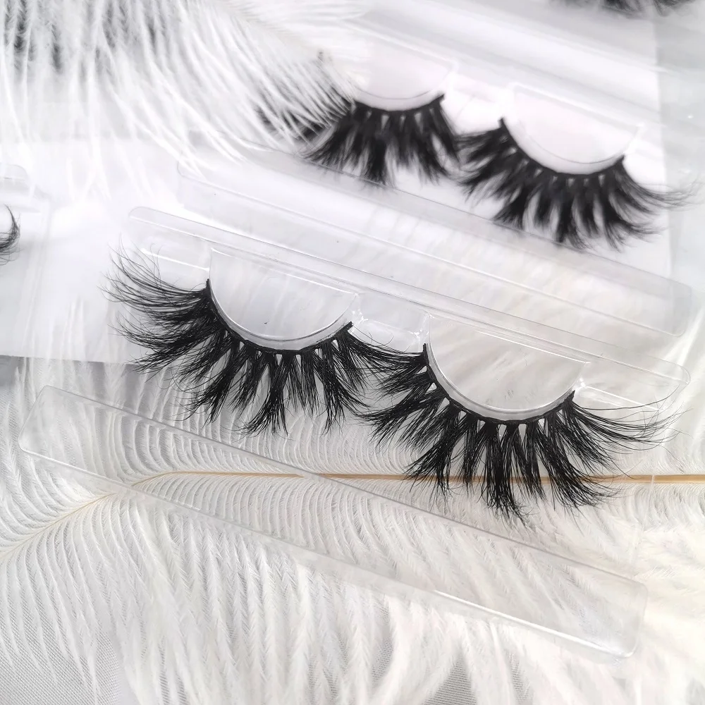 

wholesale lashes fake eyelash crafting 5D 25mm long fluffy lash 3D mink eyelash vendor, Natural black