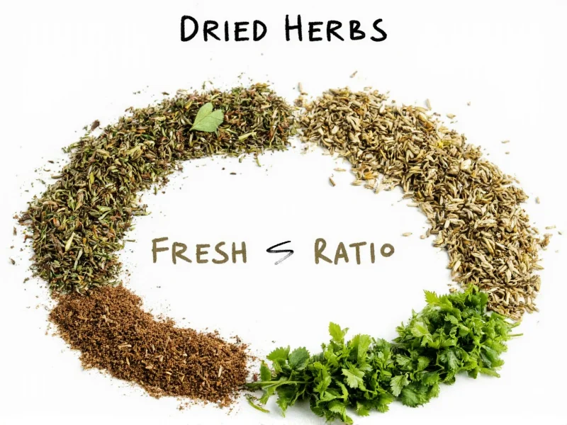 Dried Herbs vs Fresh: The Essential Conversion Ratio Guide