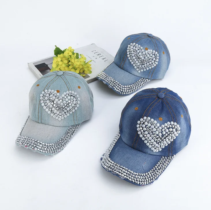 Wholesale Cowboy Hats Bling Rhinestone Baseball Cap Rhinestone Men Hats