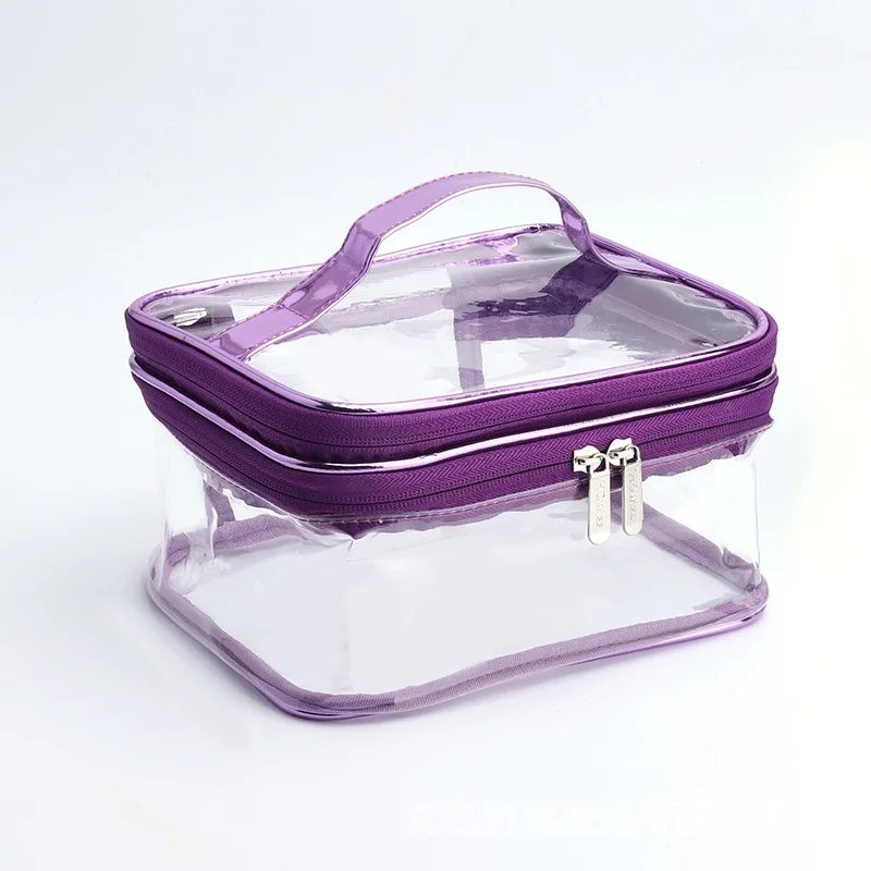 

Storage Recycle Cosmetic Bag Travel Clear Make Up Bags For Women Cosmetic Make Up Case Transparent Cosmetic Bags & Cases, As picture show