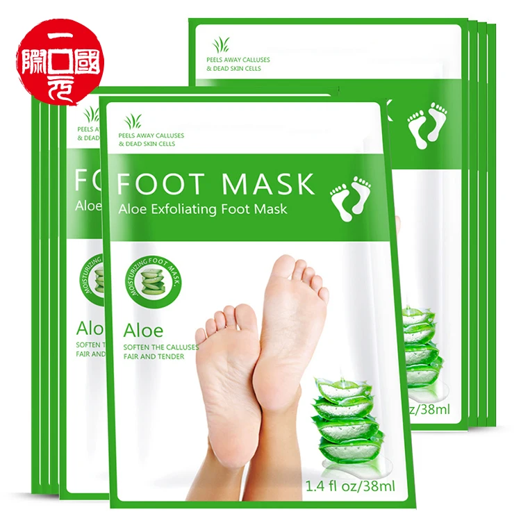 

Amazon hot sale foot care products organic foot peel exfoliating aloe foot mask