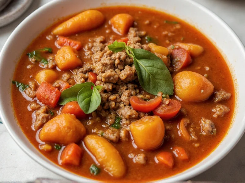 calories in vegetable beef soup