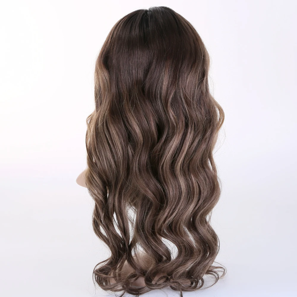 

Premier Pre Plucked Brown Balayage Best European Human Hair Wigs Ombre Ash Brown Platinum Blonde HD Lace 13X6 Lace Front Wig