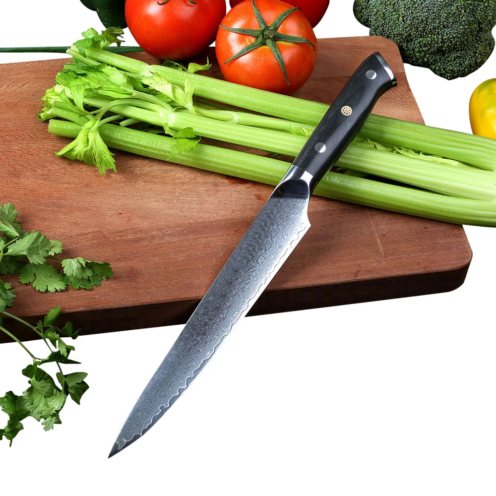 

8inch 67 layers damascus steel slicer carving knife meat vegetable knives for kitchen