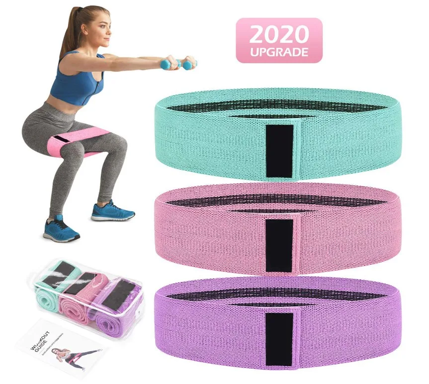

Custom Non Slip Fabric Stretching Exercise Hip Resistance Bands Bands For Legs And Butt