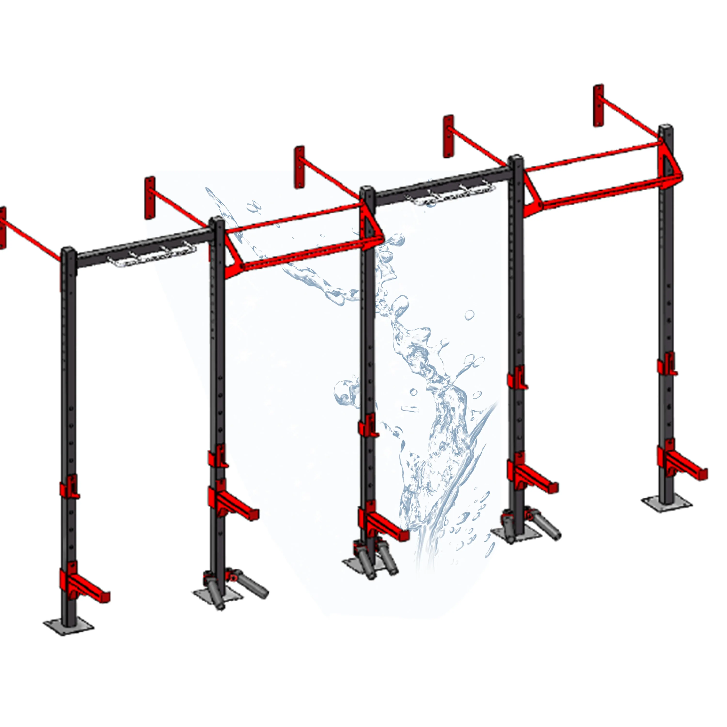 

International Approvals Commercial Wall Training Rack Sport Workout Machine Rack Fitness Equipment Manufacturer, Customized color