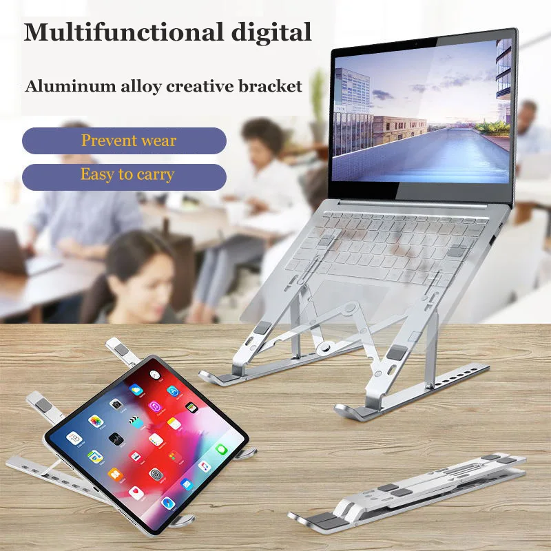 

Lightweight Laptop Cooling Stand Portable Vertical Laptop stent Foldable Tablet Stand Bracket Notebook Holder for MacBook Air