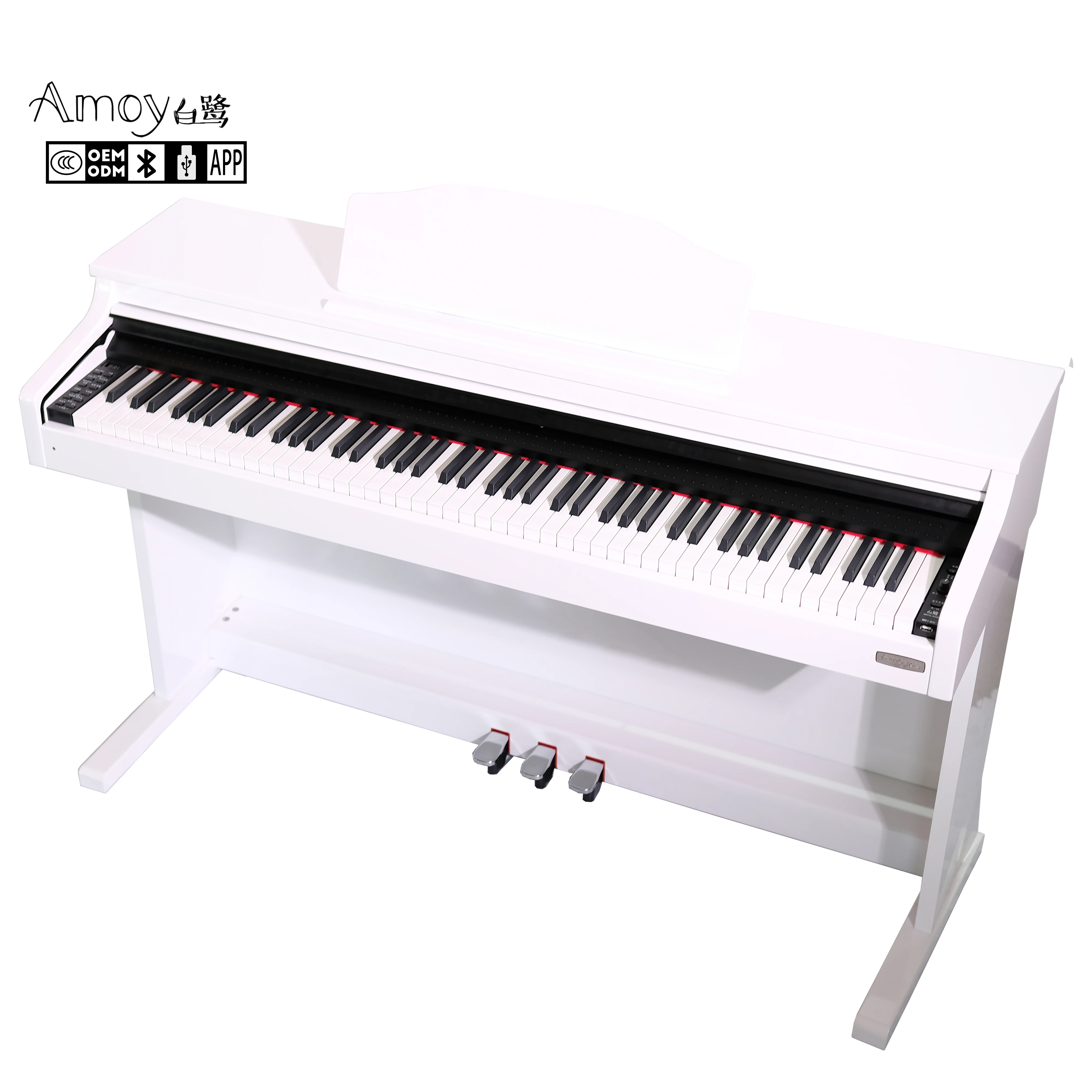 

88 Key Keyboard Midi Pianoforte 88 Keys Music Electronic Piano Grand Electric Klavier 88-Keys Upright Digital Piano, Black & oem