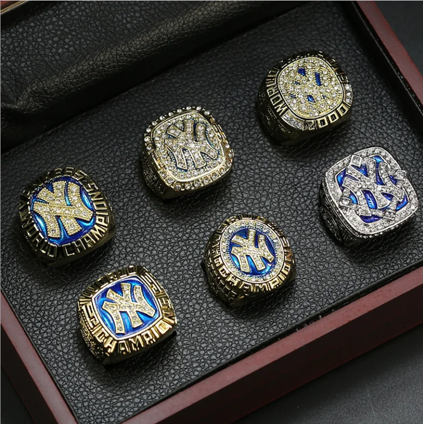 

6pcs/set The MLB NY YYANKEESS Championship rings set champions ring