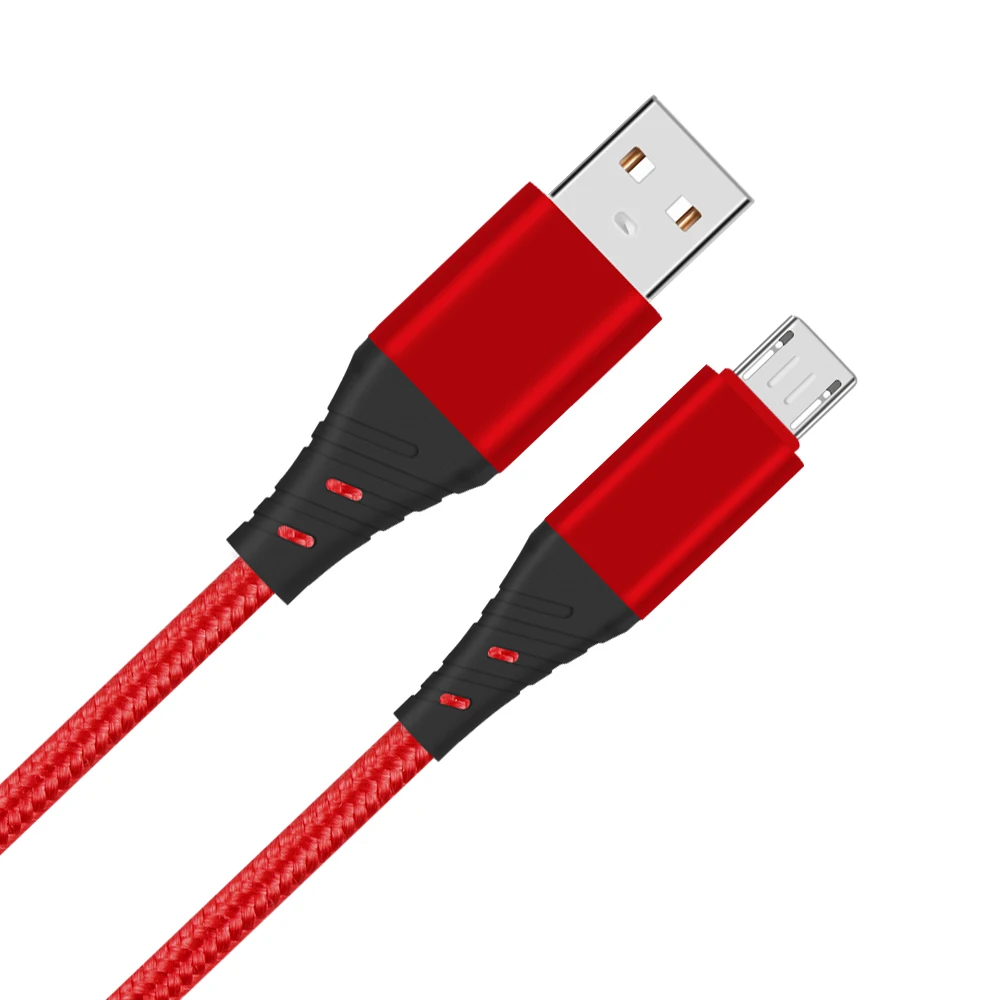 fast charging & data syncing OEM ODM micro usb cable with nylon braided for android phone - ANKUX.COM