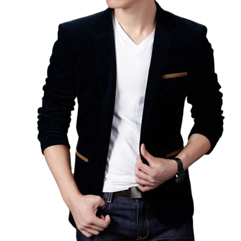 

OEM Korean style spring and Autumn Slim Casual Solid men's suit