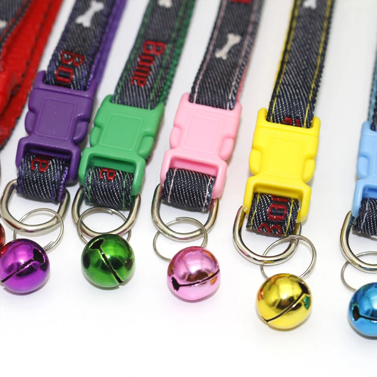 

Wholesale Designer Cowboy pet bell collar Cats and Dogs Jewelry Collars, Pink, red, yellow, blue, green, purple