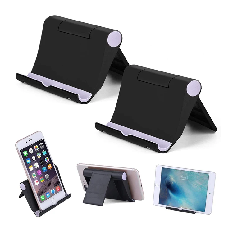 

Foldable Multi-Angle Tablet Stand Portable Adjustable Cell Phone Stand Holder for Desk