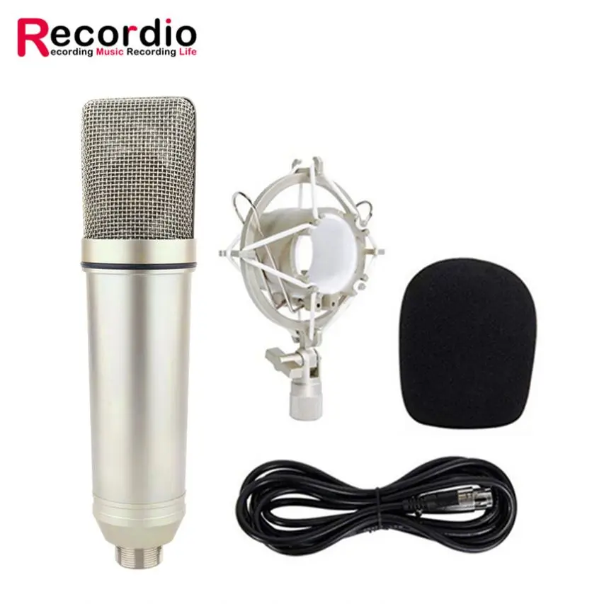 

GAM-U87 Wholesale Condenser Microphone Set With Great Price, Champagne/ black