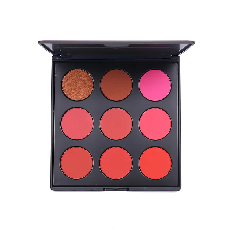 

Wholesale Professional High Pigment Nude Tint Makeup 9Colors Cheek Blush Palette Make Your Own Brand