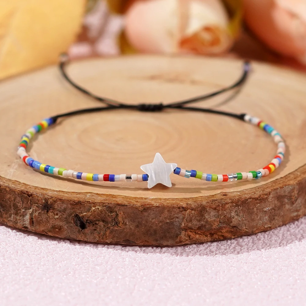 

Go2boho Minimalist Multi Color Beaded Stack Handcrafted Jewelry 2024 New Shell Star Bracelets for Women Men Trendy