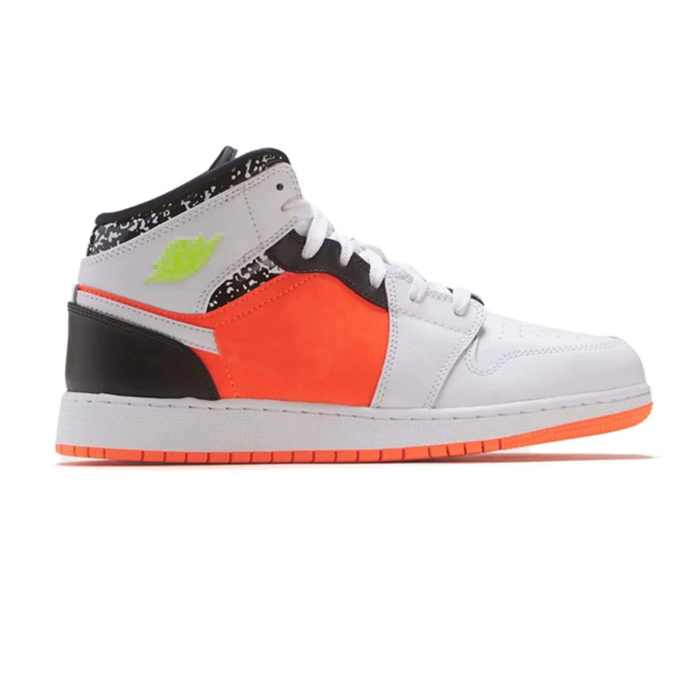 

2021 Original High quanlity 1S Mid Retro 1 Orange Mandarin Duck Air Men Women Retro Sneaker Fashion Sport Shoes