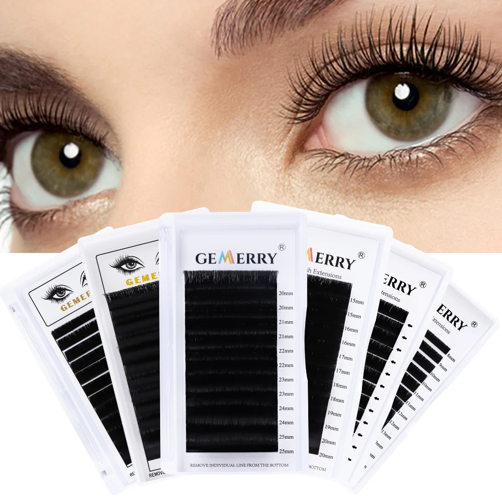 

1 Second Blossom Eyelash Extensions Set Easy to Make Fans Automatic Flowering Lashes 0.05 0.07 0.10 Thickness Self Fanning Lash