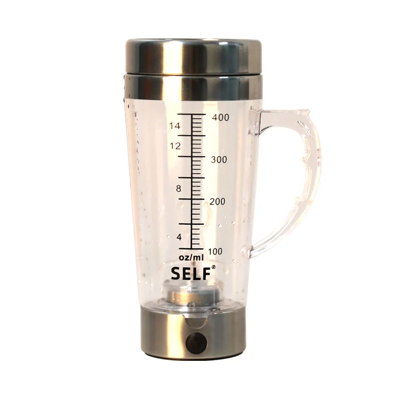 

Hot Selling Electric Mixing Cup Transparent Plastic Automatic Scale Stirring Shaker For Coffee Milk Tea