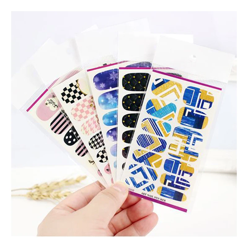 

2019 new nail sticker Classic design Nail Sticker for Nail Decoration, Colorful