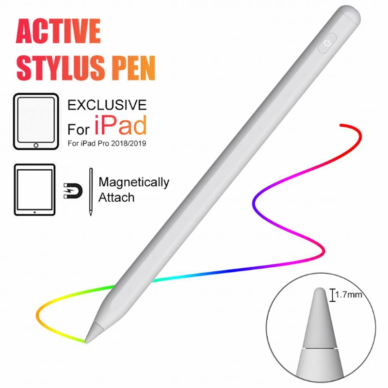 

Manufacturers Suppliers Offer P6 High Sensitive Precision POM Tip Aluminum Alloy Custom Tablet Stylus Pen for iPad, White & black