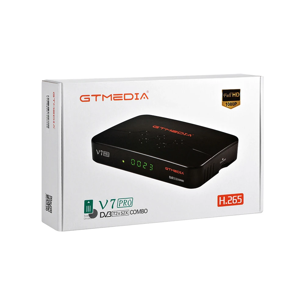 

GTmedia V7 Pro Combo DVB-S/S2/S2X+T/T2 Satellite Receiver Support H.265 1080P PowerVu Biss Key Europe Cccam Youtube V7 Plus